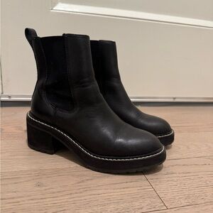 Madewell Black Carina Platform Chelsea Boots